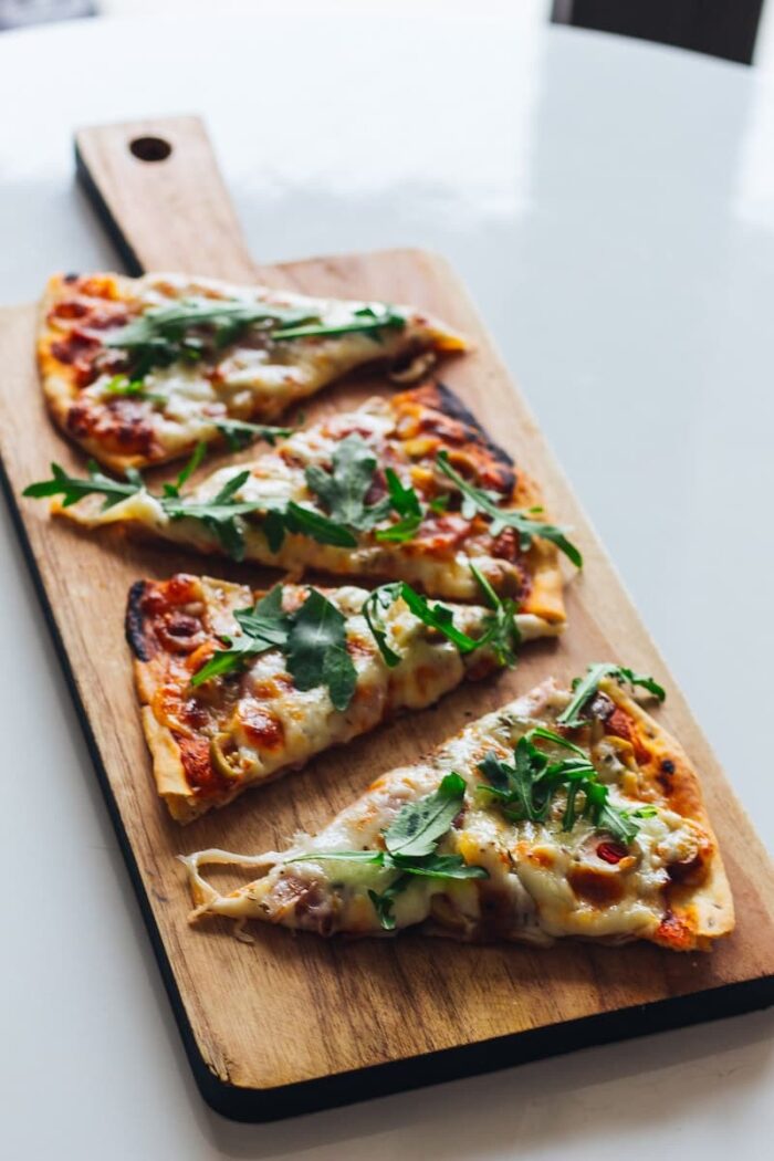 Salad Pepperoni Pizza